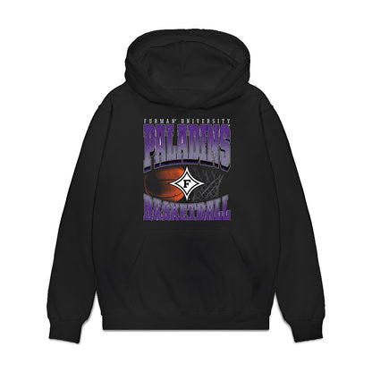 Furman - NCAA Men's Basketball : Abijah Franklin - Vintage Basketball Premium Hooded Sweatshirt-0