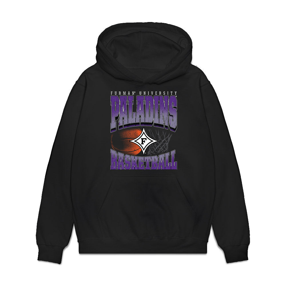 Furman - NCAA Women's Basketball : Kyraha Parnell - Vintage Basketball Premium Hooded Sweatshirt-0