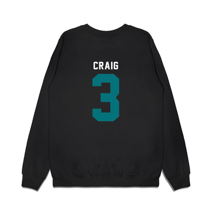 Coastal Carolina - NCAA Men's Basketball : Dajohn Craig - Vintage Basketball Premium Crewneck Sweatshirt-1