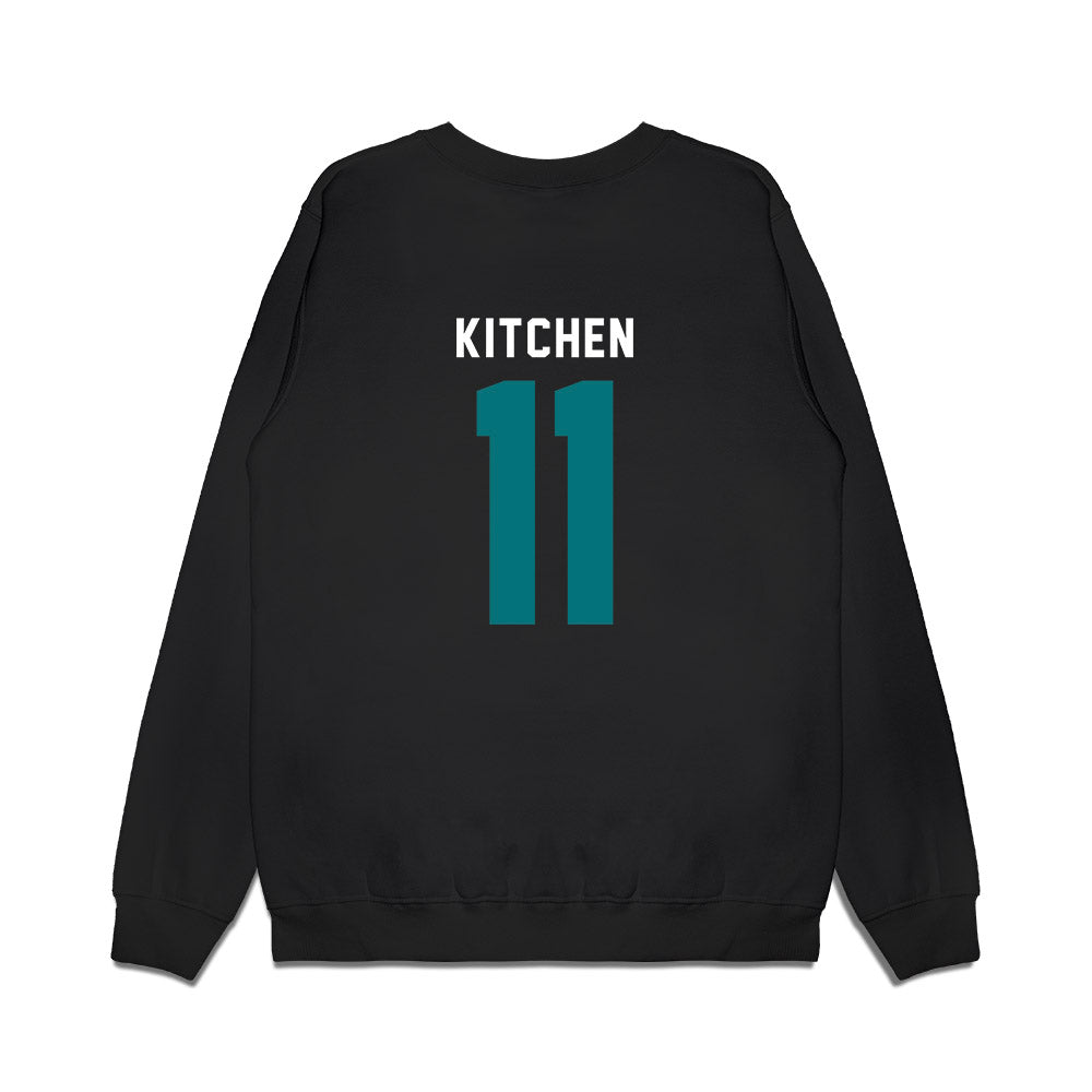 Coastal Carolina - NCAA Women's Basketball : Kamryn Kitchen - Vintage Basketball Premium Crewneck Sweatshirt-1