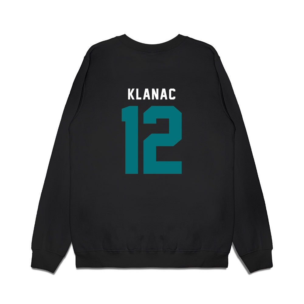 Coastal Carolina - NCAA Women's Basketball : Olivia Klanac - Vintage Basketball Premium Crewneck Sweatshirt-1