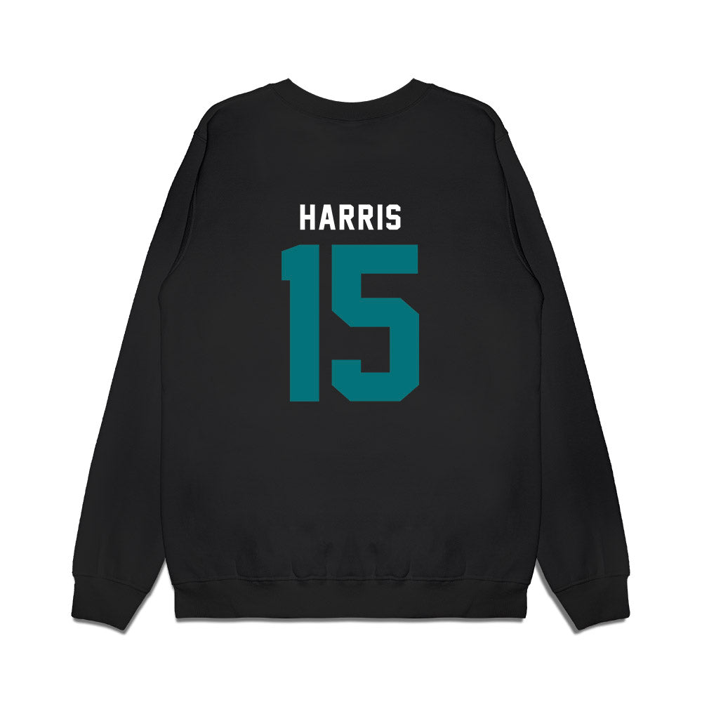 Coastal Carolina - NCAA Women's Basketball : Tateyoina Harris - Vintage Basketball Premium Crewneck Sweatshirt-1