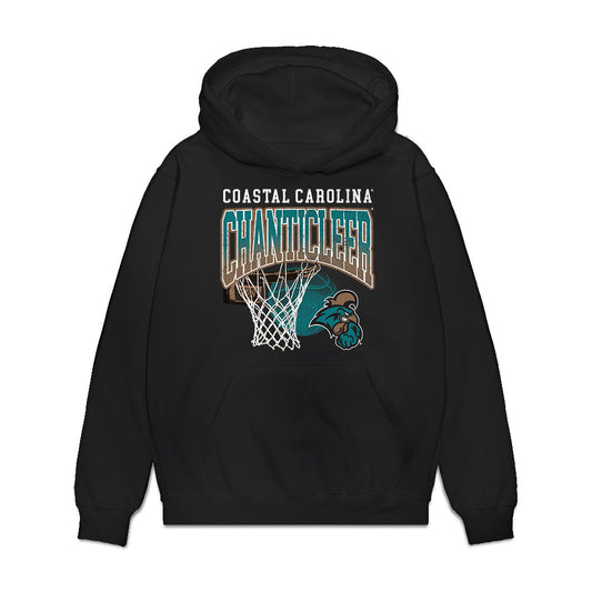 Coastal Carolina - NCAA Men's Basketball : Darius Washington - Vintage Basketball Premium Hooded Sweatshirt-0