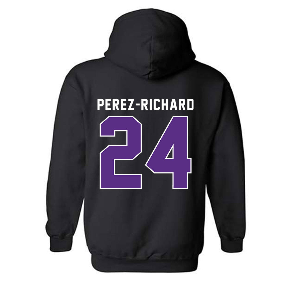 Tarleton State - NCAA Women's Basketball : Jaylynn Perez-Richard - Vintage Shersey Hooded Sweatshirt-1