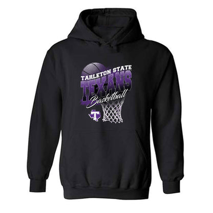 Tarleton State - NCAA Men's Basketball : Izzy Miles - Vintage Shersey Hooded Sweatshirt-0