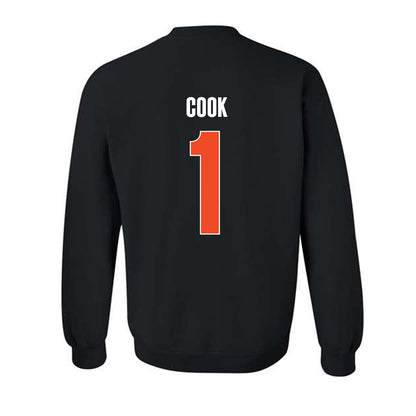 Campbell - NCAA Men's Basketball : Tasos Cook - Vintage Shersey Crewneck Sweatshirt-1