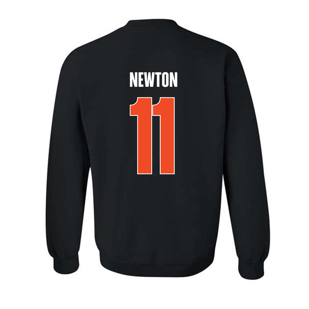 Campbell - NCAA Men's Basketball : Muneer Newton - Vintage Shersey Crewneck Sweatshirt-1