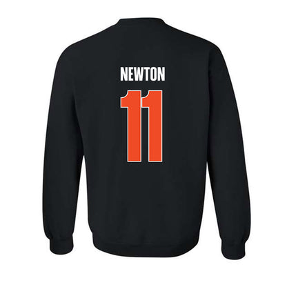 Campbell - NCAA Men's Basketball : Muneer Newton - Vintage Shersey Crewneck Sweatshirt-1