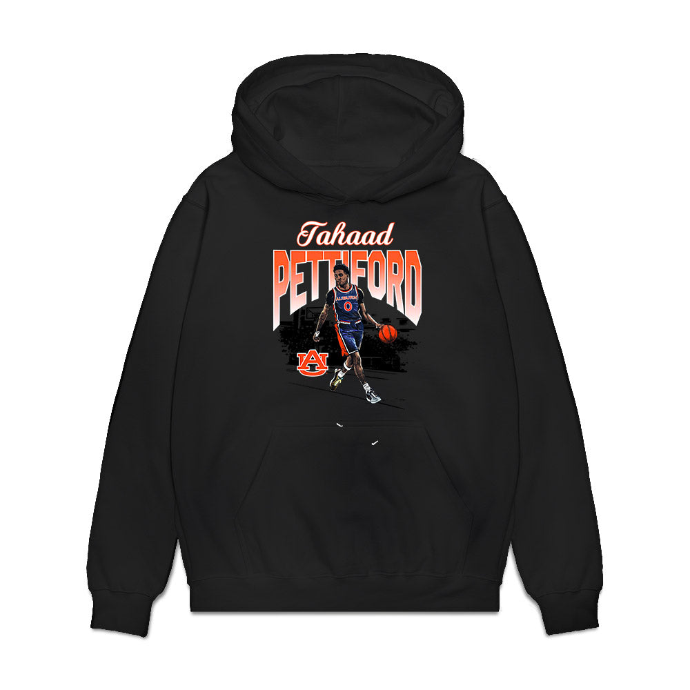 Auburn - NCAA Men's Basketball : Tahaad Pettiford - Graphic Tee Premium Hooded Sweatshirt-0