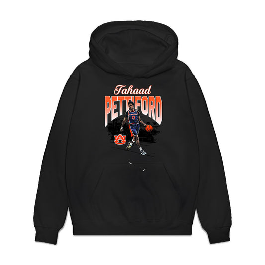 Auburn - NCAA Men's Basketball : Tahaad Pettiford - Graphic Tee Premium Hooded Sweatshirt-0