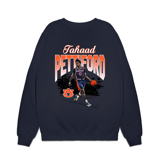 Auburn - NCAA Men's Basketball : Tahaad Pettiford - Graphic Tee Premium Crewneck Sweatshirt-0