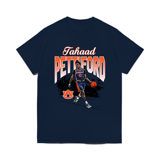 Auburn - NCAA Men's Basketball : Tahaad Pettiford - Graphic Tee Comfort Colors T-Shirt-0