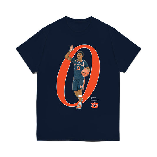 Auburn - NCAA Men's Basketball : Tahaad Pettiford - Breakthrough Comfort Colors T-Shirt-0