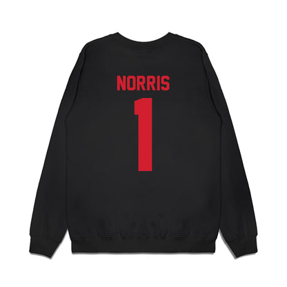 Louisiana - NCAA Women's Basketball : Kahlen Norris - Vintage Shersey Premium Crewneck Sweatshirt-1