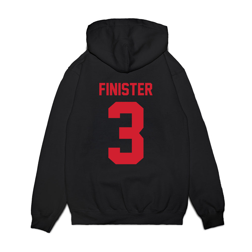 Louisiana - NCAA Men's Basketball : Dorian Finister - Vintage Shersey Premium Hooded Sweatshirt-1