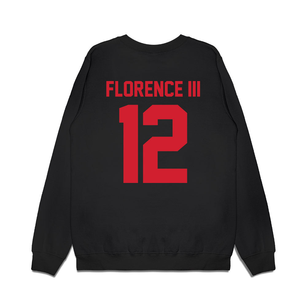 Louisiana - NCAA Men's Basketball : Derrick Florence III - Vintage Shersey Premium Crewneck Sweatshirt-1