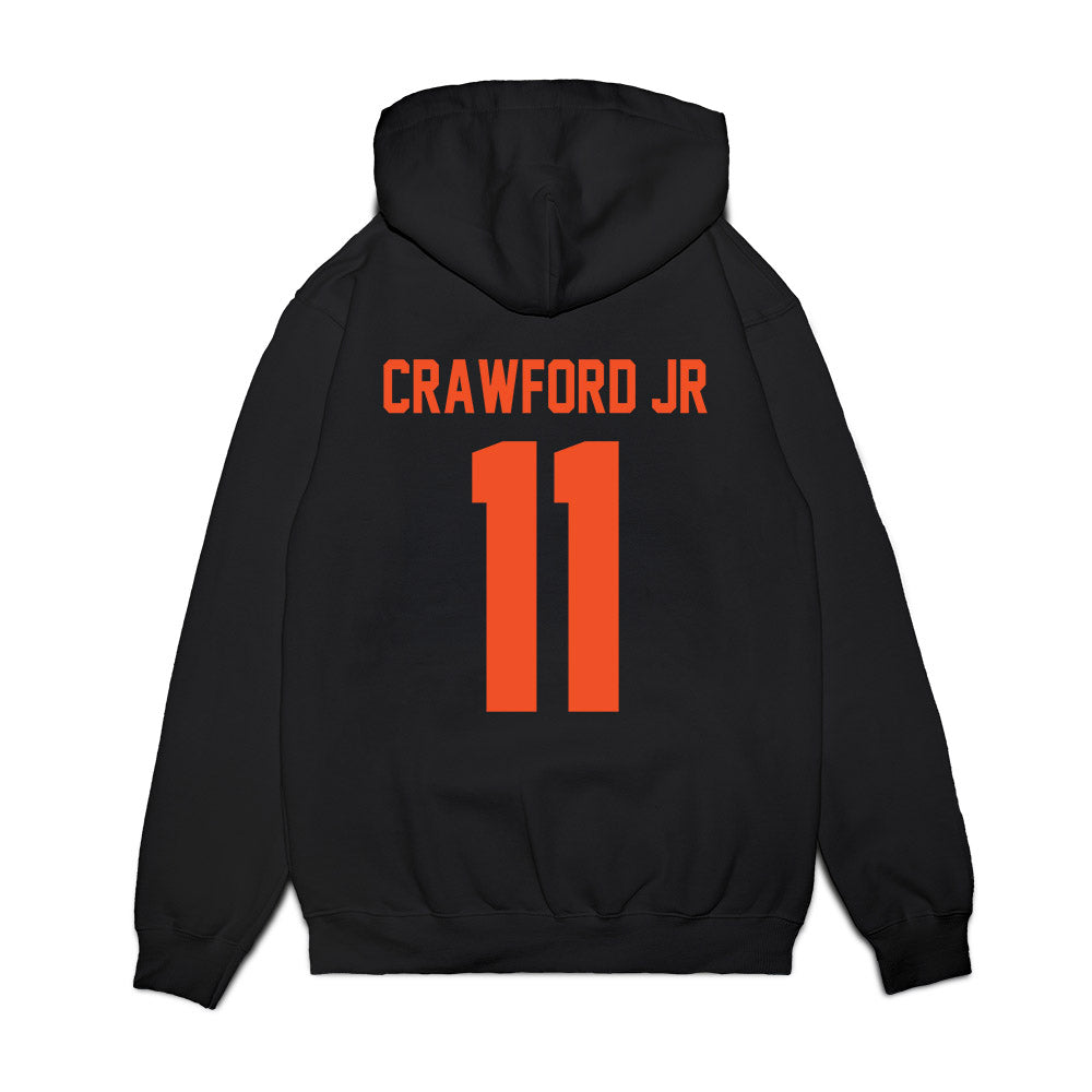 UTRGV - NCAA Men's Basketball : Bobby Crawford Jr - Vintage Shersey Premium Hooded Sweatshirt-1