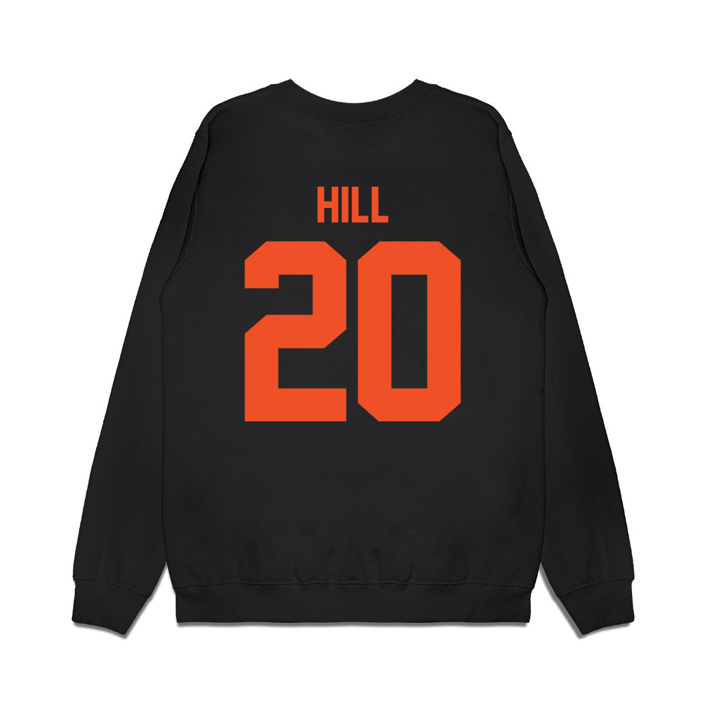 UTRGV - NCAA Men's Basketball : Josiah Hill - Vintage Shersey Premium Crewneck Sweatshirt-1