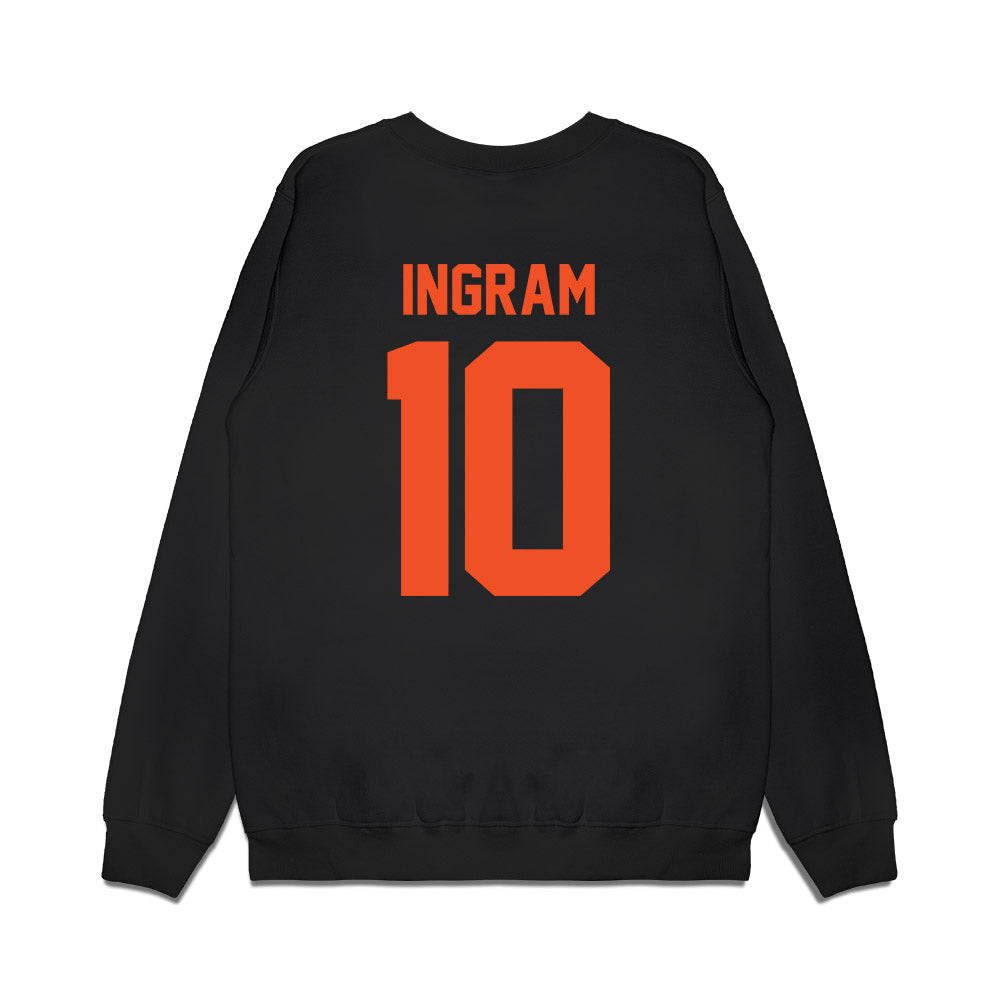 UTRGV - NCAA Women's Basketball : Jalayah Ingram - Vintage Shersey Premium Crewneck Sweatshirt-1