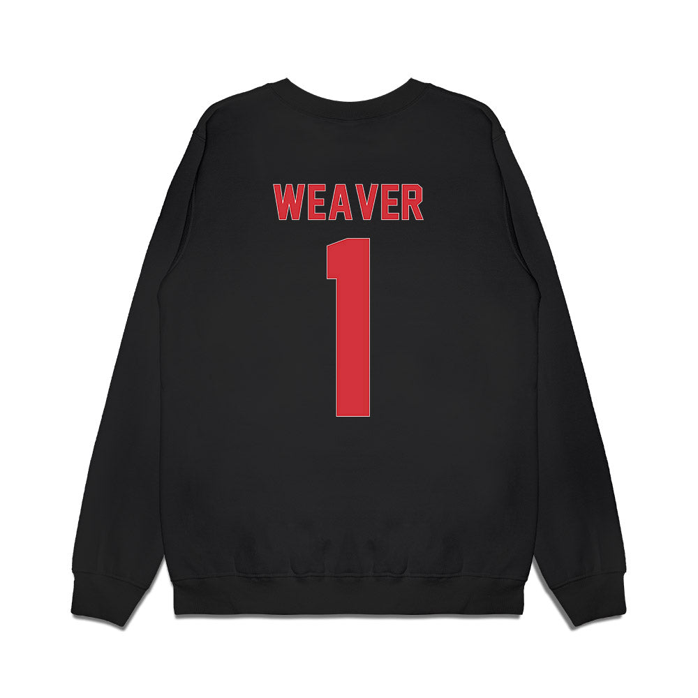 LA Tech - NCAA Women's Basketball : Alexia Weaver - Vintage Basketball Premium Crewneck Sweatshirt-1