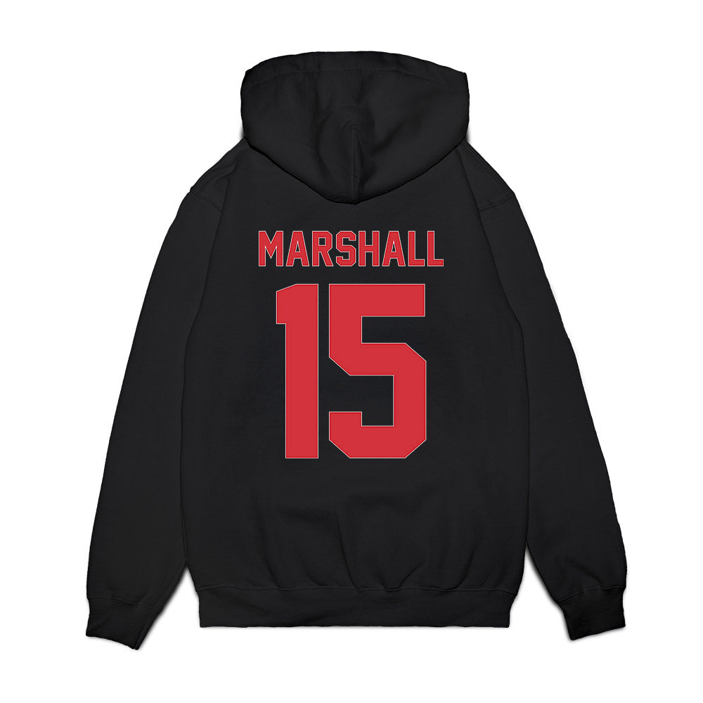 LA Tech - NCAA Women's Basketball : Jordan Marshall - Vintage Basketball Premium Hooded Sweatshirt-1