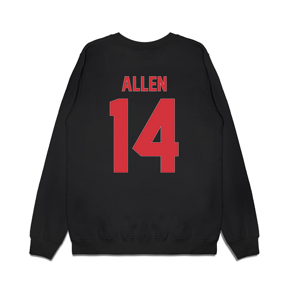 LA Tech - NCAA Men's Basketball : Will Allen - Vintage Basketball Premium Crewneck Sweatshirt-1