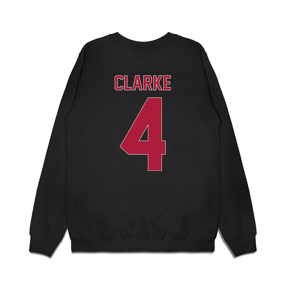 LMU - NCAA Women's Basketball : Allison Clarke - Vintage Premium Crewneck Sweatshirt-1