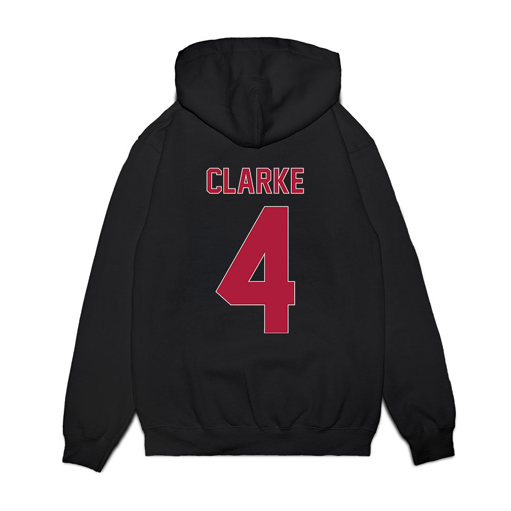 LMU - NCAA Women's Basketball : Allison Clarke - Vintage Premium Hooded Sweatshirt-1