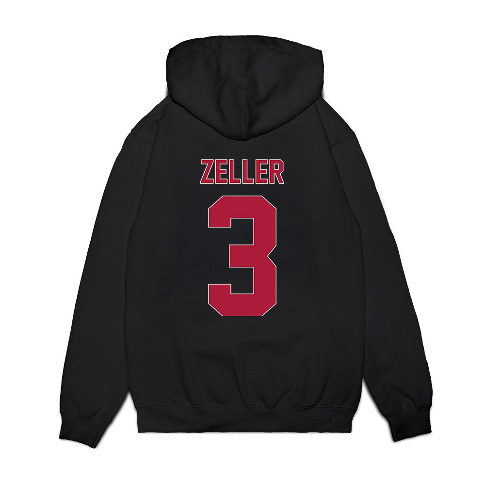 LMU - NCAA Men's Basketball : Marley Zeller - Vintage Premium Hooded Sweatshirt-1