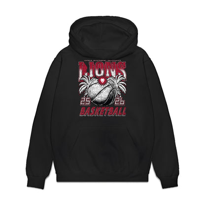 LMU - NCAA Men's Basketball : Kevin Carney - Vintage Premium Hooded Sweatshirt-0
