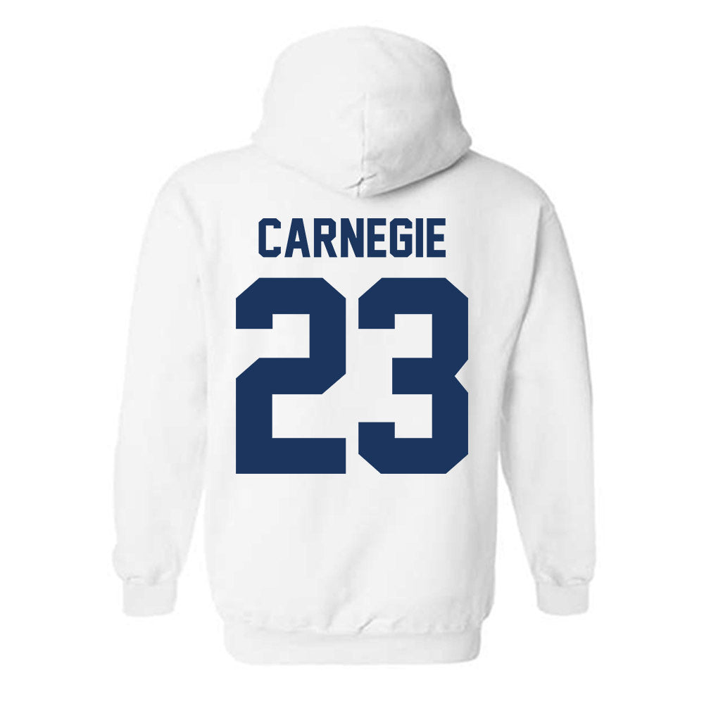 Monmouth - NCAA Women's Basketball : Lexi Carnegie - Vintage Shersey Hooded Sweatshirt-1