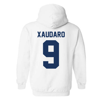 Monmouth - NCAA Women's Basketball : Claudia Xaudaro - Vintage Shersey Hooded Sweatshirt-1