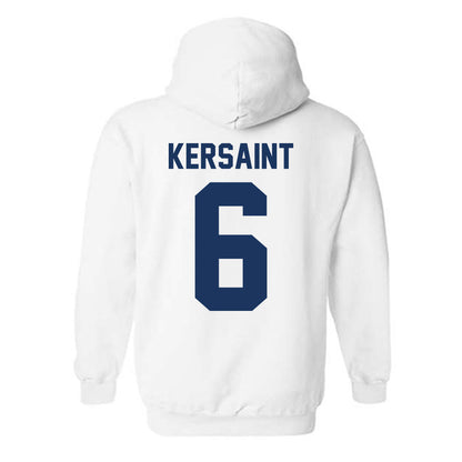 Monmouth - NCAA Women's Basketball : Kathy Kersaint - Vintage Shersey Hooded Sweatshirt-1