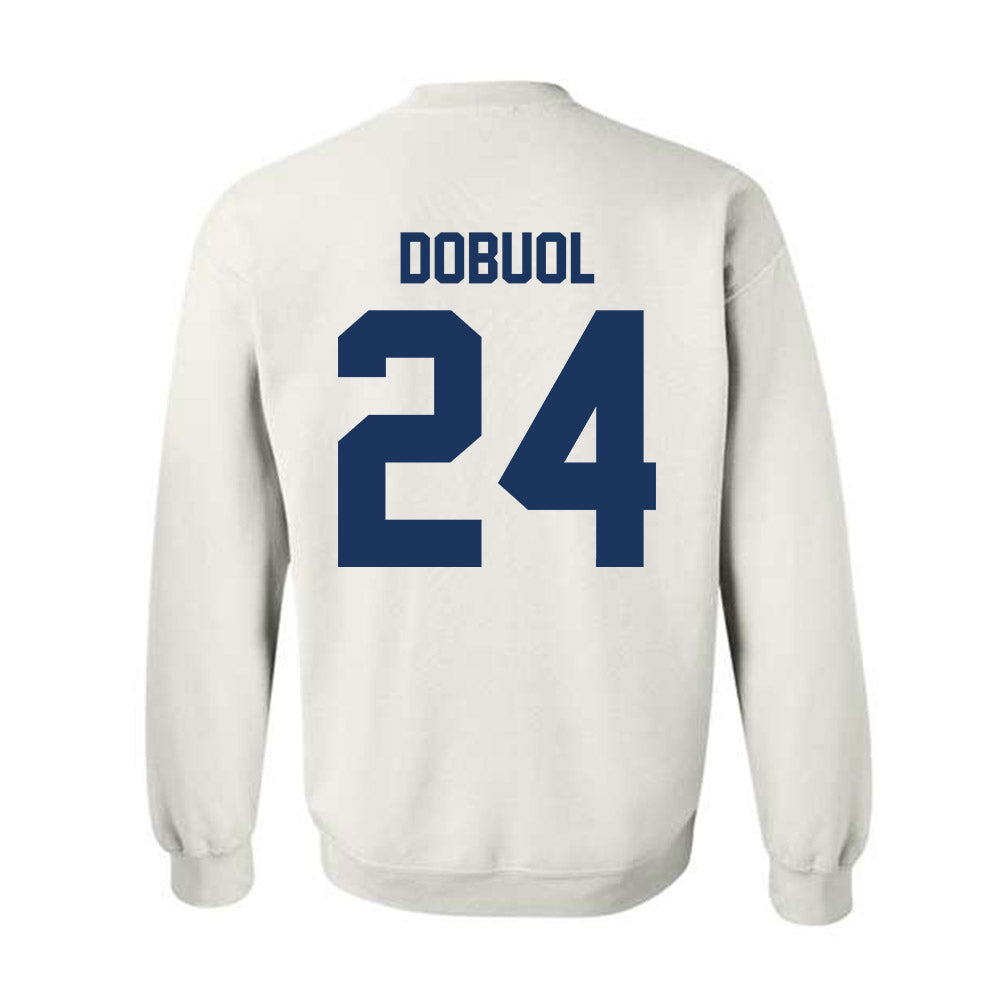 Monmouth - NCAA Men's Basketball : Jinup Dobuol - Vintage Shersey Crewneck Sweatshirt-1