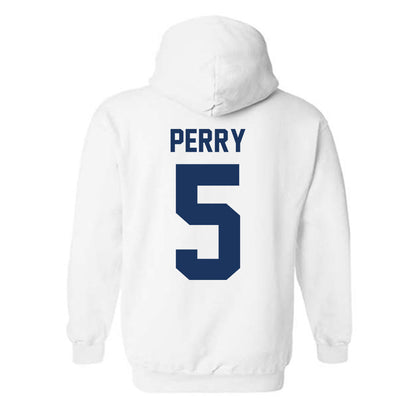 Monmouth - NCAA Men's Basketball : Dylan Perry - Vintage Shersey Hooded Sweatshirt-1