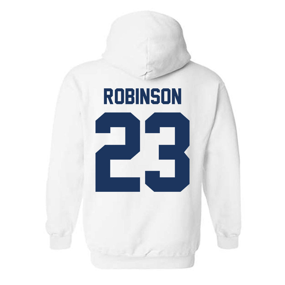 Monmouth - NCAA Men's Basketball : Cornelius Robinson - Vintage Shersey Hooded Sweatshirt-1