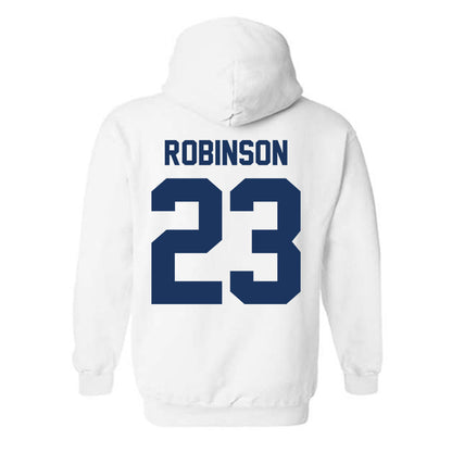 Monmouth - NCAA Men's Basketball : Cornelius Robinson - Vintage Shersey Hooded Sweatshirt-1