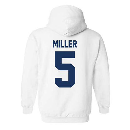 Monmouth - NCAA Men's Basketball : Corey Miller - Vintage Shersey Hooded Sweatshirt-1