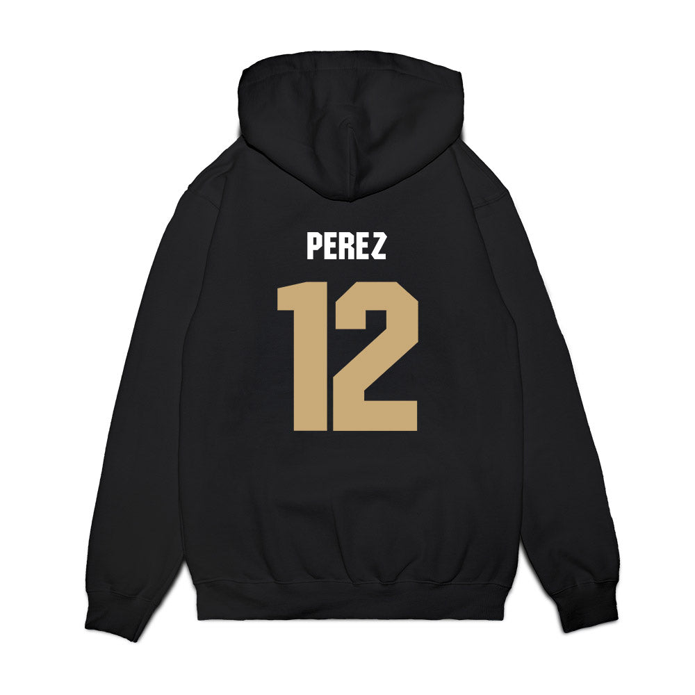 Anderson - NCAA Men's Basketball : Sam Perez - Vintage Premium Hooded Sweatshirt-1