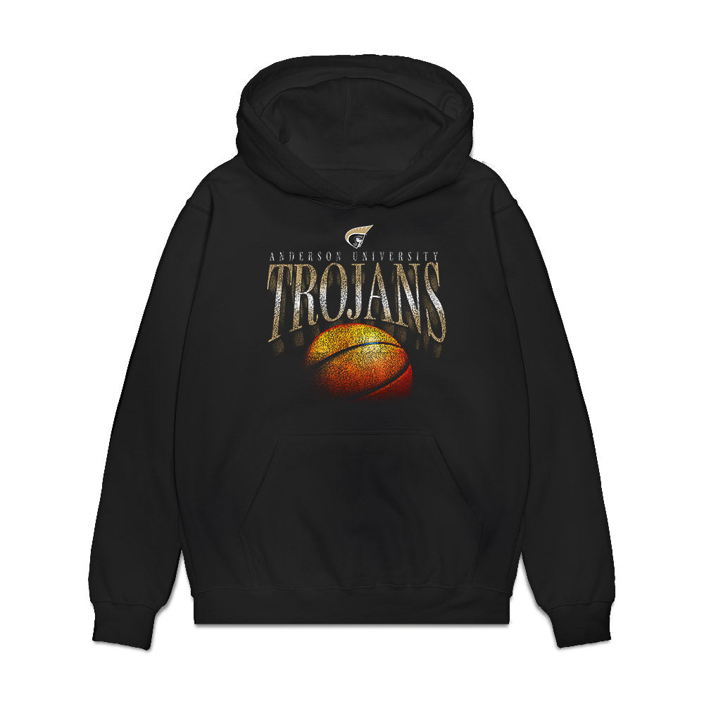 Anderson - NCAA Men's Basketball : Caleb McAbee - Vintage Premium Hooded Sweatshirt-0