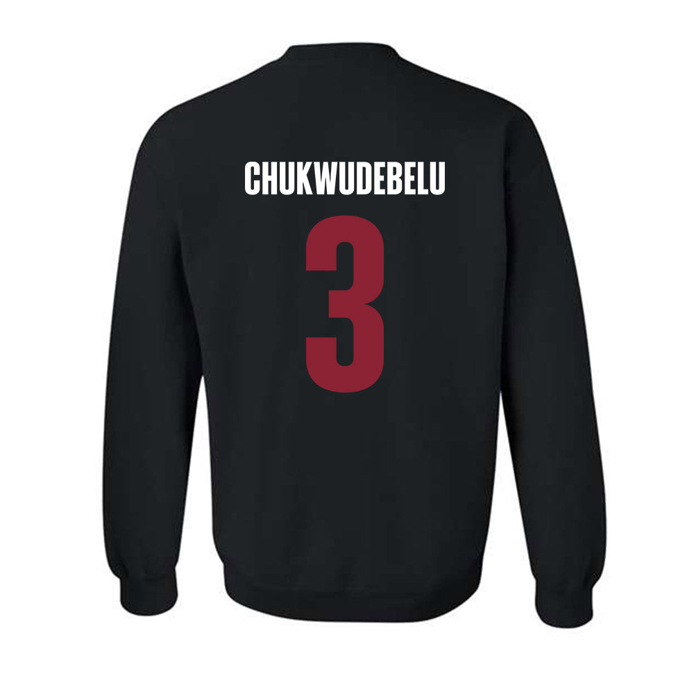 SCU - NCAA Men's Basketball : Francis Chukwudebelu - Vintage Shersey Crewneck Sweatshirt-1
