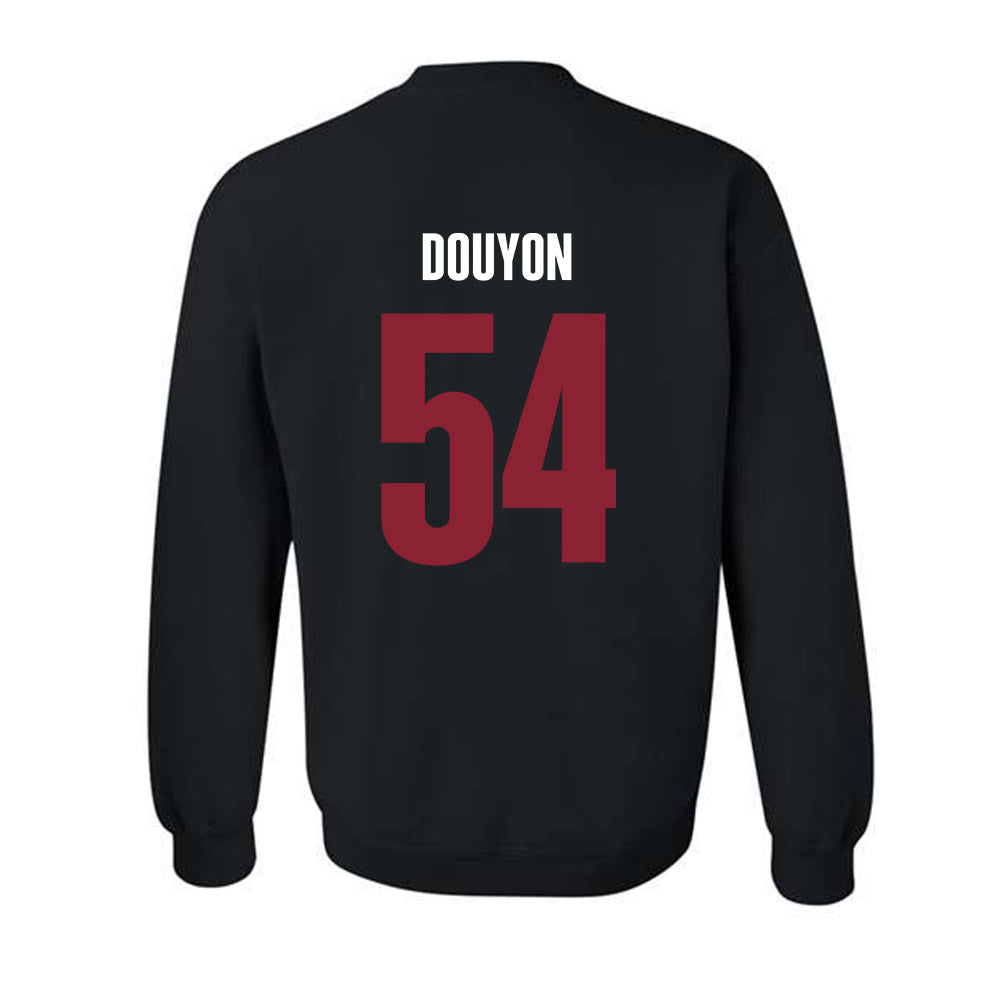 SCU - NCAA Men's Basketball : Malachi Douyon - Vintage Shersey Crewneck Sweatshirt-1