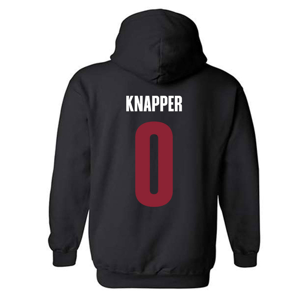 SCU - NCAA Men's Basketball : Brenton Knapper - Vintage Shersey Hooded Sweatshirt-1