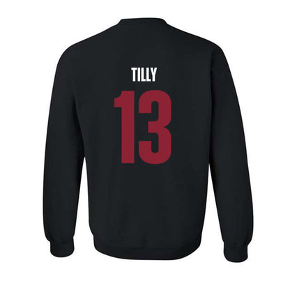 SCU - NCAA Men's Basketball : Christoph Tilly - Vintage Shersey Crewneck Sweatshirt-1