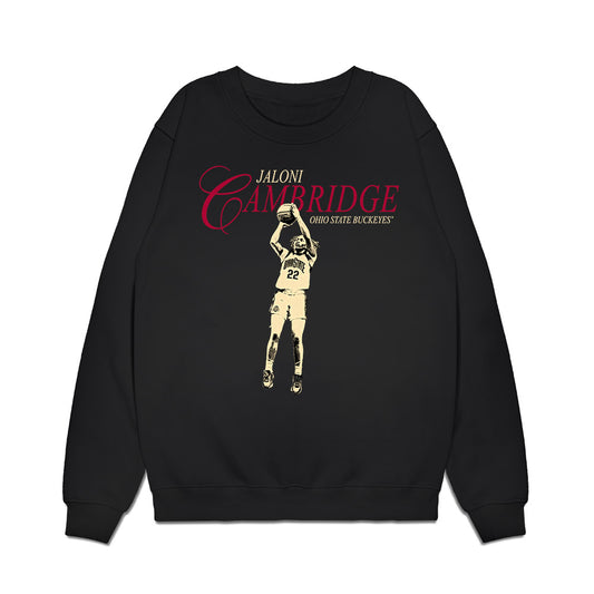 Ohio State - NCAA Women's Basketball : Jaloni Cambridge - Legacy Premium Crewneck Sweatshirt-0