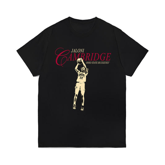 Ohio State - NCAA Women's Basketball : Jaloni Cambridge - Legacy Comfort Colors T-Shirt-0