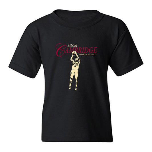 Ohio State - NCAA Women's Basketball : Jaloni Cambridge - Legacy Youth T-Shirt-0
