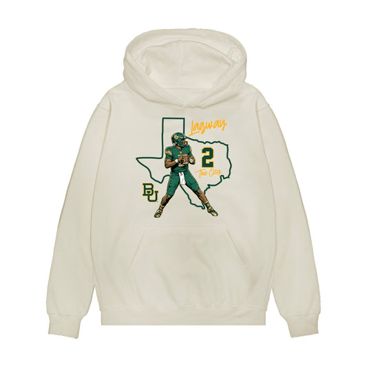 Baylor - NCAA Football : DJ Lagway - Caricature Premium Hooded Sweatshirt-0