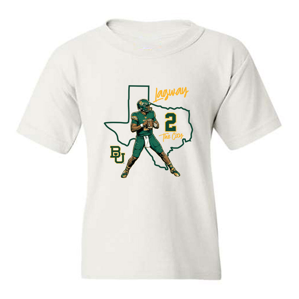 Baylor - NCAA Football : DJ Lagway - Caricature Youth T-Shirt-0