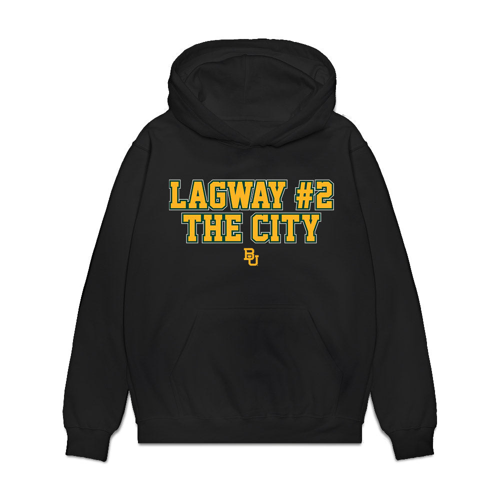 Baylor - NCAA Football : DJ Lagway - Lagway The City Premium Hooded Sweatshirt-0